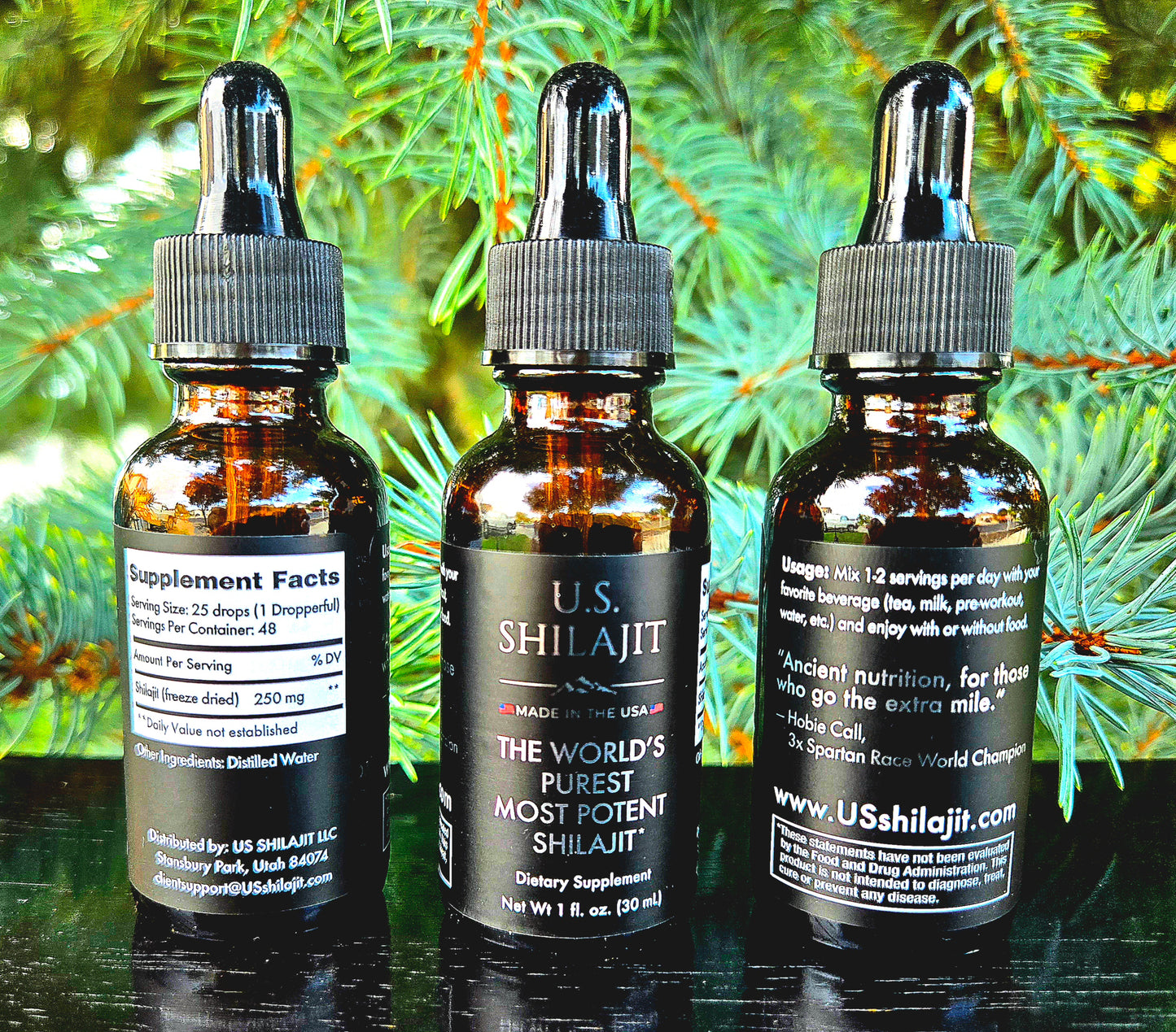 U.S. Shilajit High Potency Liquid Extract
